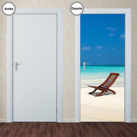 Imagem de Adesivo Decorativo de Porta - Praia - 279pt