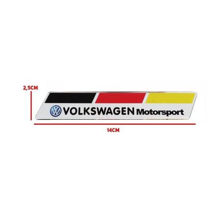 Imagem de Adesivo Grade Resinado Bandeira Alemanha VW Motorsport