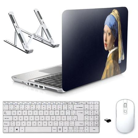 Adesivo Notebook 15" Moça Perola/Sup/Tecl/Mouse Branco - BD Net Collections Imagem de Adesivo Notebook 15" Moça Perola/Sup/Tecl/Mouse Branco