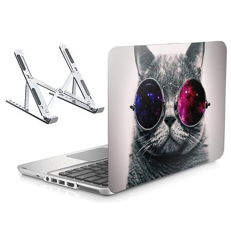 Adesivo Notebook 15" Wide Gato D1 e Suporte - Skin Zabom Imagem de Adesivo Notebook 15" Wide Gato D1 e Suporte