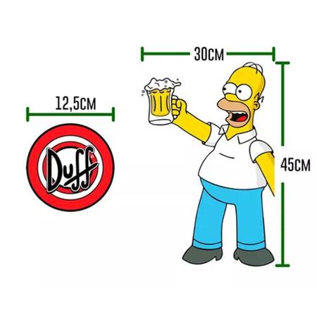 Imagem de Adesivo Para Frigobar Geladeira Homer Simpson Cerveja P