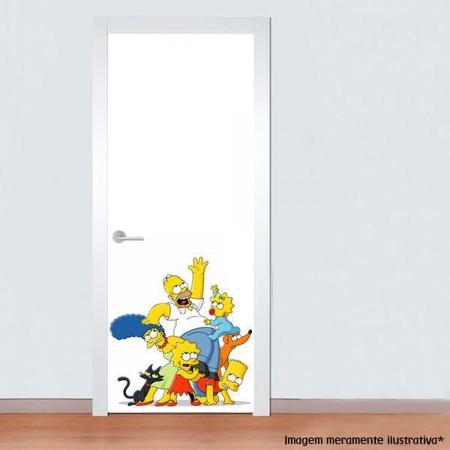Imagem de Adesivo Para Porta Família Simpsons