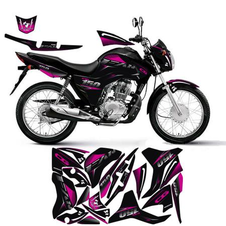 Adesivo personalizado honda fan cg 150 família do grau 2011-2015 premium  plus - OLIGRAPHICS - Adesivo para Moto - Magazine Luiza