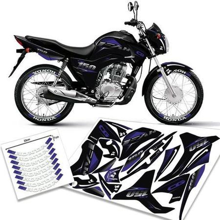 Adesivo personalizado honda fan cg 150 família do grau 2011-2015 premium  plus - OLIGRAPHICS - Adesivo para Moto - Magazine Luiza