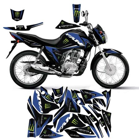 Adesivo personalizado honda fan cg 150 família do grau 2011-2015 premium  plus - OLIGRAPHICS - Adesivo para Moto - Magazine Luiza