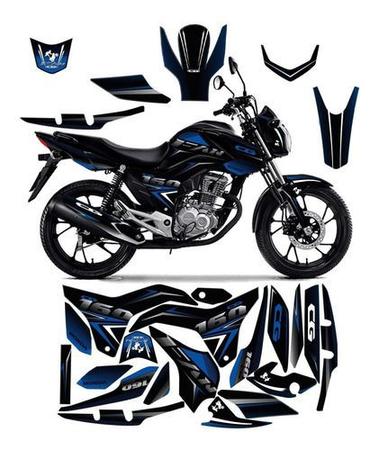 Adesivo personalizado honda fan cg 150 família do grau 2011-2015 premium  plus - OLIGRAPHICS - Adesivo para Moto - Magazine Luiza