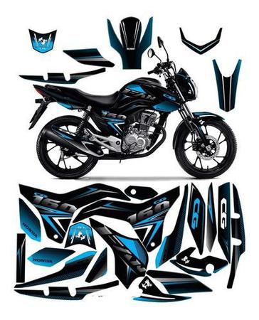 Adesivo personalizado honda fan cg 160 família do grau 2015-2020 premium  plus - OLIGRAPHICS - Adesivo para Moto - Magazine Luiza