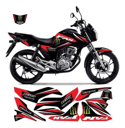 Adesivo personalizado honda fan cg 160 família do grau 2015-2020 premium  plus - OLIGRAPHICS - Adesivo para Moto - Magazine Luiza