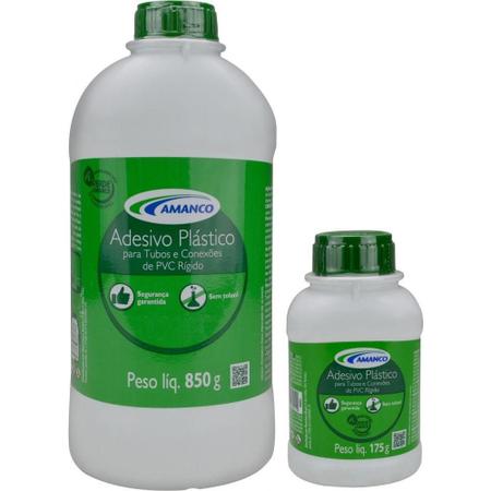Imagem de Adesivo Plástico para Tubos e Conexões de PVC 175G com Pincel Amanco
