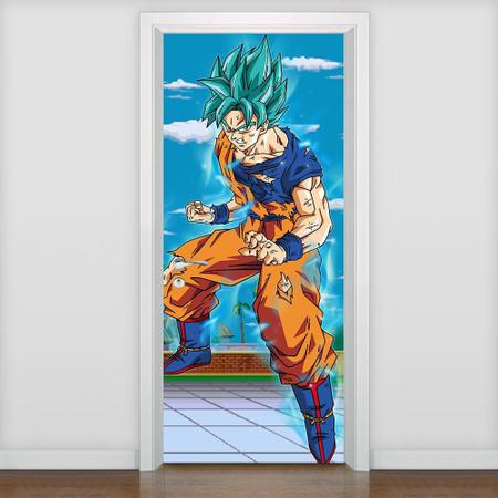 Adesivo de Parede Goku Super Sayajin 3 Blue - G 49x68cm