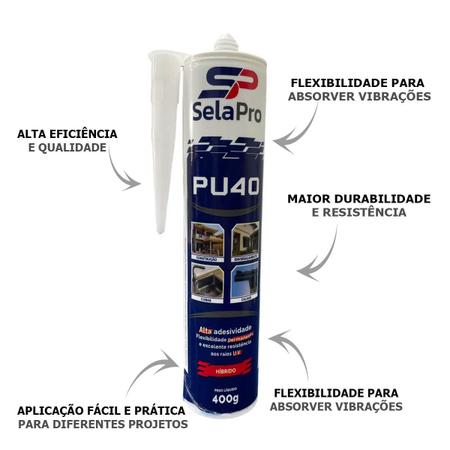 Imagem de Adesivo PU40 Branco Selapro 400g