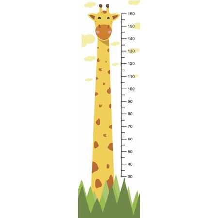 Adesivo Régua De Altura Crescimento Infantil Girafa - Mettagraf Imagem de Adesivo Régua De Altura Crescimento Infantil Girafa