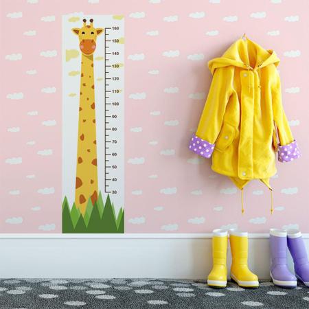 Adesivo Régua De Altura Crescimento Infantil Girafa - Mettagraf Imagem de Adesivo Régua De Altura Crescimento Infantil Girafa