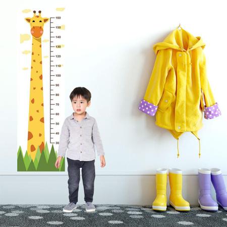 Adesivo Régua De Altura Crescimento Infantil Girafa - Mettagraf Imagem de Adesivo Régua De Altura Crescimento Infantil Girafa
