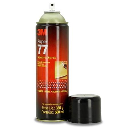 Imagem de Adesivo Spray 3m 77 330g Cola Isopor Papel Cortiça Acetato