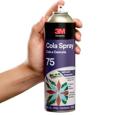 Imagem de Adesivo Spray Reposicionável 75 Cola e Descola HB004539738 300GR 3M