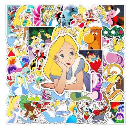 Adesivos A Prova Dágua Caderno Alice País Das Maravilhas - Mega Block Toys Imagem de Adesivos A Prova Dágua Caderno Alice País Das Maravilhas