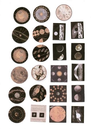 Imagem de Adesivos Decorativo Scrapbook Planner 46 Peças Sistema Solar