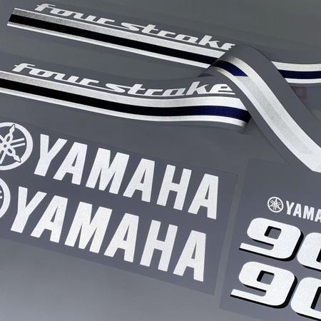 Imagem de Adesivos Four Stroke Motor Yamaha 90 Hp 4 Tempos Refletivo