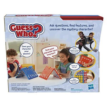 Jogo de Tabuleiro Exclusivo Adivinha Quem Jogos de Mesa Infantil Educativo  Portátil Viagem Criança Menino Menina Família Presente - Hasbro - Jogos de  Tabuleiro - Magazine Luiza