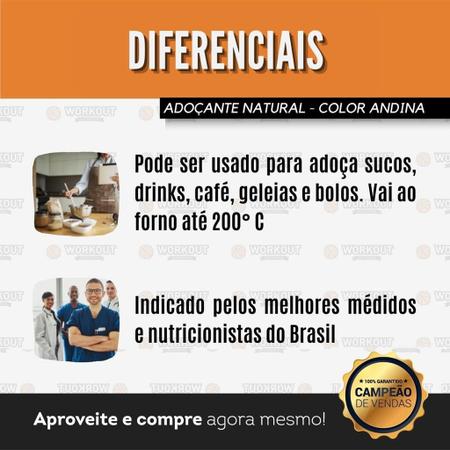 Imagem de Adoçante Color Andina Natural 100% Stevia 20g Sem Amargor Bolo Drinks Geleiras Café
