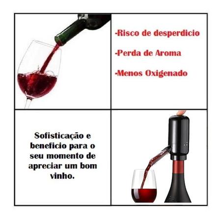 Imagem de Aerador E Dispensador De Vinho Elétrico Decantador De Vinho