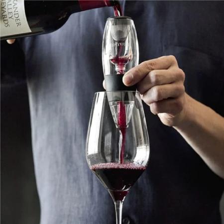 Imagem de Aerador Vinho Decantador Decanter Portátil Com Filtro e Suporte