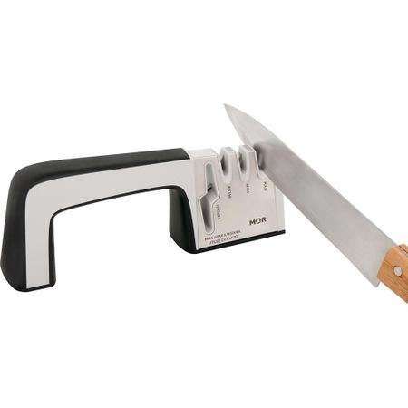 Afiador de faca/tesoura 23cm x 8,50cm - MOR Imagem de Afiador de faca/tesoura 23cm x 8,50cm
