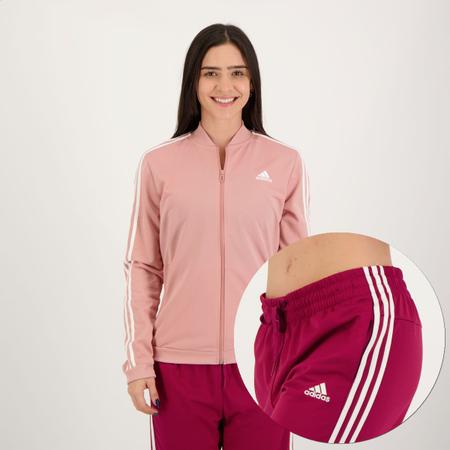 Agasalho adidas sale feminino rosa
