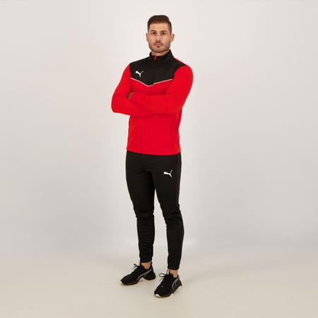 Imagem de Agasalho Puma Individual Rise Preto e Vermelho