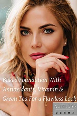Imagem de Ageless Derma Mineral Baked Foundation Makeup- A Vegan and Gluten Free Powder Makeup Foundation (Mega Bege)