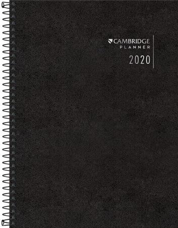 Imagem de Agenda Espiral de Mesa Cambridge Planner Manager 2020 Tilibra
