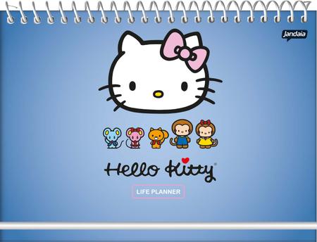 Imagem de Agenda Espiral Life Planner Hello Kitty Azul 104 Folhas