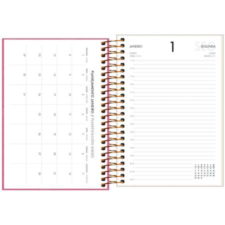 Agenda 2024 Tilibra Spot Espiral Grande - 200mmx275mm 200 folhas