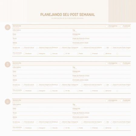 Imagem de Agenda Planner Planejamento Kraft Quadrados Jandaia 108 Fls
