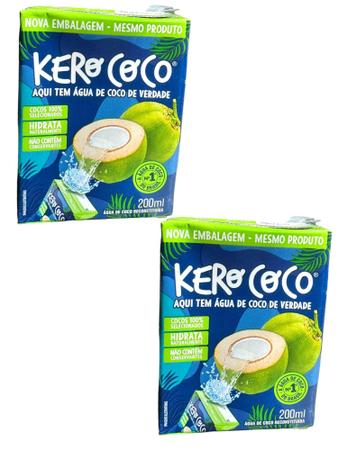 Imagem de Água De Coco Kero Coco 200Ml Baixa Caloria- Kit 20 Unidades