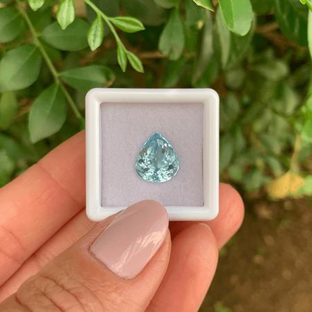 Imagem de Água Marinha Azul Gota 3,07ct