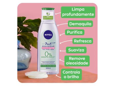 Imagem de Água Micelar Líquido Nivea Solução de Limpeza 7 em 1 Micellair 200ml