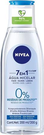 Imagem de Água Micelar Solução de Limpeza 7 em 1 Sem Perfume Nivea - 200ml