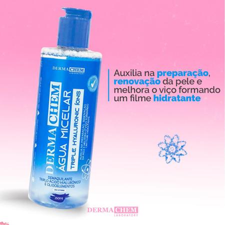 Imagem de Água Micelar Triple Hyaluronic Íons 250ml - Dermachem