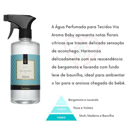 Imagem de Agua perfumada aromatizante para roupas e tecidos Via aroma 500mL