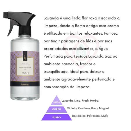 Imagem de Agua perfumada aromatizante para roupas e tecidos Via aroma 500mL