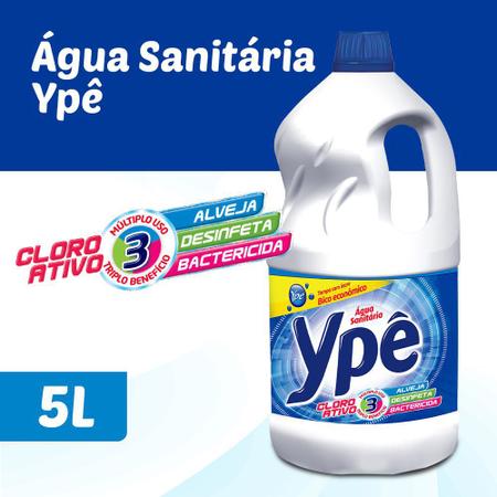 Imagem de Água Sanitária Cloro Ativo 5L 1 UN Ypê