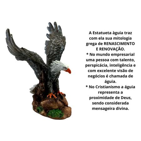 Imagem de Águia Estatueta Resina Estátua Decoração Premium
