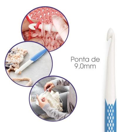 Agulha para Crochê Prym Ergonomics Profissional 9.0mm Imagem de Agulha para Crochê Prym Ergonomics Profissional 9.0mm