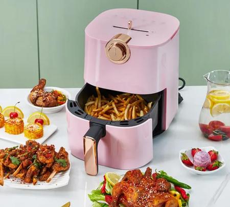 Imagem de Air Fryer Fritadeira Elétrica Premium Rosa Sem Óleo 220v