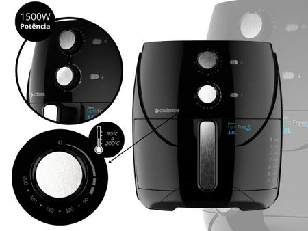 Fritadeira Air Fryer Cadence Super Light FRT555 3,8 Li