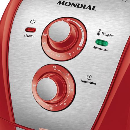Imagem de Air Fryer Mondial Family 4 Litros Vermelha 110V