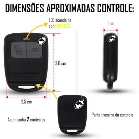 Imagem de Alarme Automotivo Blocktron Comfort 2 Controles Sirene