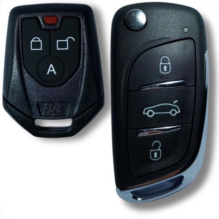 Imagem de Alarme automotivo linha citroen com chave canivete e bloqueador veicular completo fk902 cr941 cr730